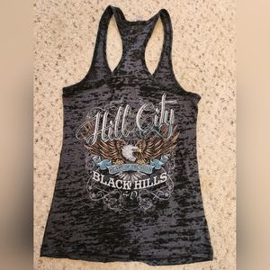 Black Hills SD, Hill City. heart of the hills. Womens tank top Size medium